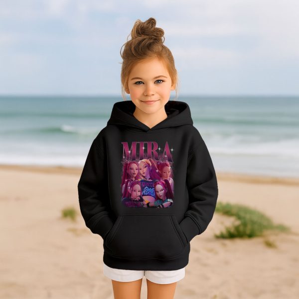BLUZA HUNTRIX MIRA K-POP DEMON HUNTERS DZIECIĘCA Z KAPTUREM