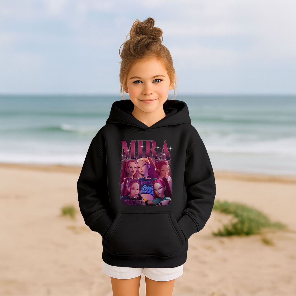 BLUZA HUNTRIX MIRA K-POP DEMON HUNTERS DZIECIĘCA Z KAPTUREM - obrazek 3