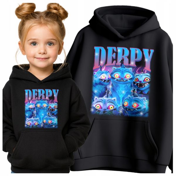 BLUZA HUNTRIX DERPY K-POP DEMON HUNTERS DZIECIĘCA Z KAPTUREM