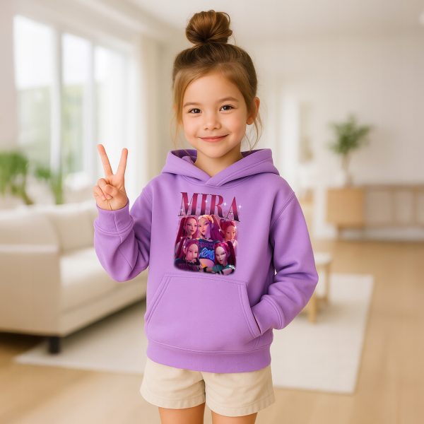 BLUZA HUNTRIX MIRA K-POP DEMON HUNTERS DZIECIĘCA Z KAPTUREM