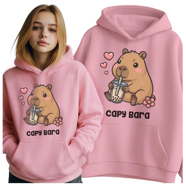 BLUZA SŁODKA KAPIBARA KAPI DZIECIĘCA Z KAPTUREM CAPY