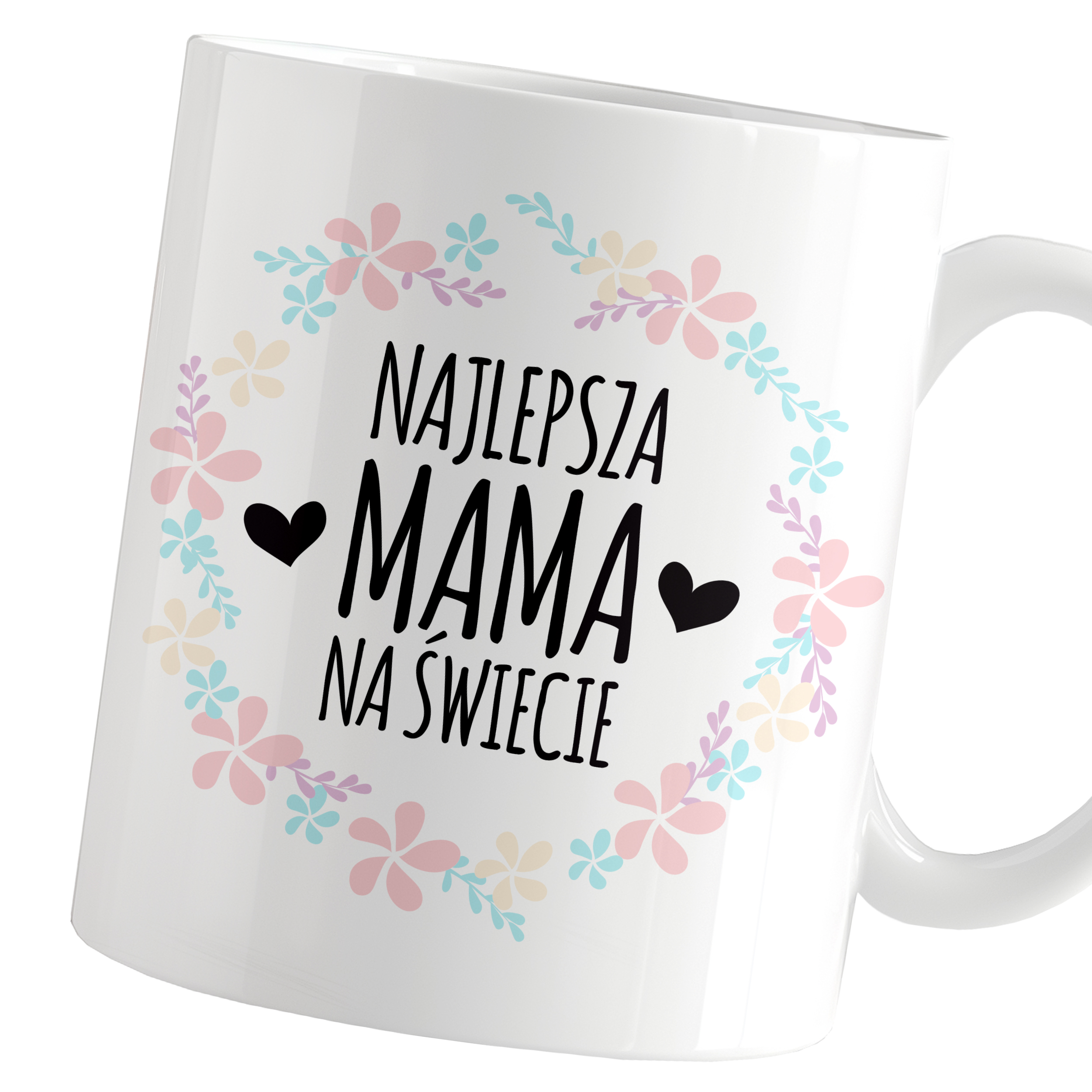 KUBEK Z NADRUKIEM NAJLEPSZA MAMA NA ŚWICIE DZIEŃ MAMY IDEALNY PREZENT