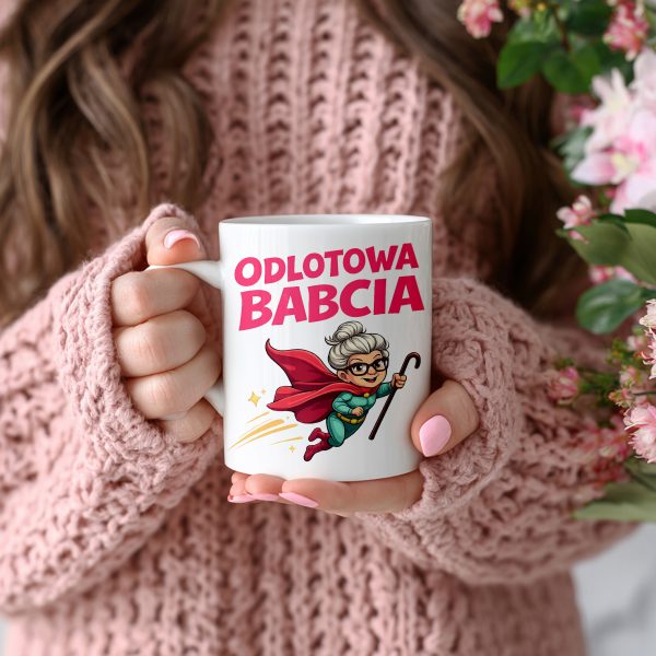 KUBEK DLA BABCI ODLOTOWA BABCIA DZIEŃ BABCI PREZENT OD WNUKA