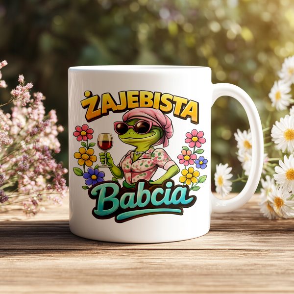 KUBEK DLA BABCI ŻAJEBISTA BABCIA PREZENT NA DZIEŃ BABCI I DZIADKA