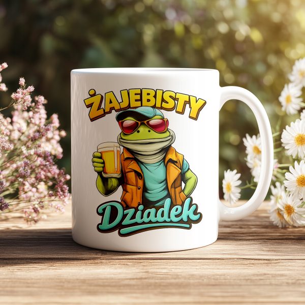 KUBEK DLA DZIADKA ŻAJEBISTY DZIADEK PREZENT NA DZIEŃ BABCI I DZIADKA