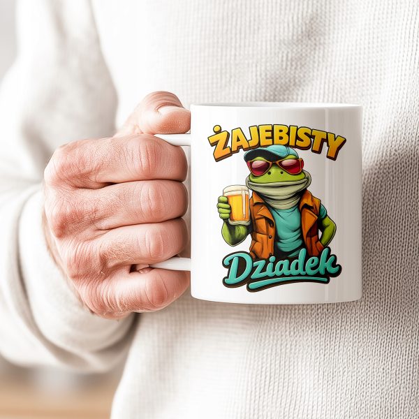 KUBEK DLA DZIADKA ŻAJEBISTY DZIADEK PREZENT NA DZIEŃ BABCI I DZIADKA