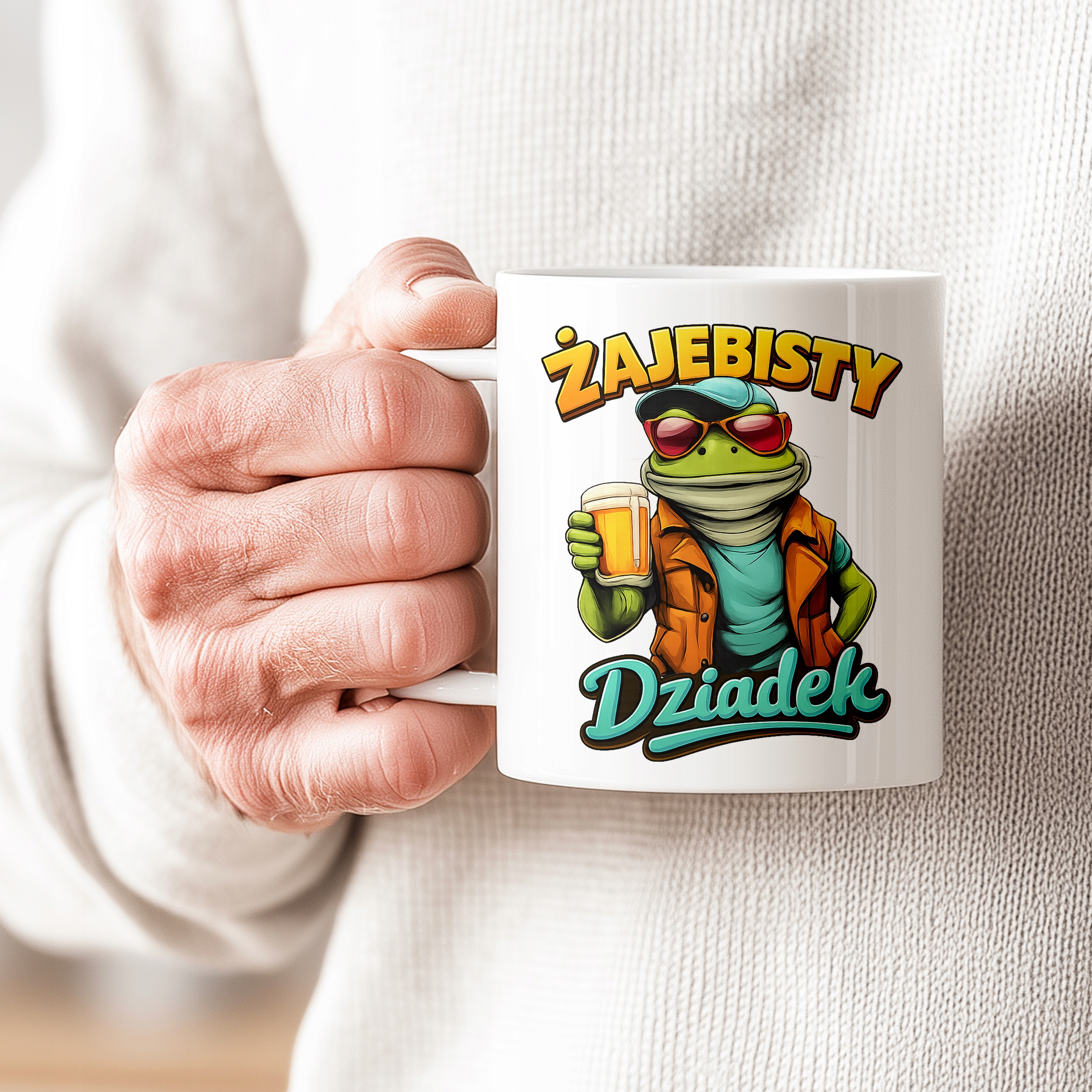 KUBEK DLA DZIADKA ŻAJEBISTY DZIADEK PREZENT NA DZIEŃ BABCI I DZIADKA - obrazek 2