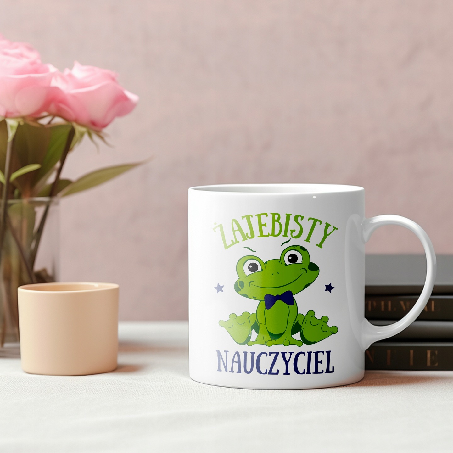 KUBEK Z NADRUKIEM ŻAJEBISTY NAUCZYCIEL PREZENT DLA NAUCZYCIELA NADRUK - obrazek 3
