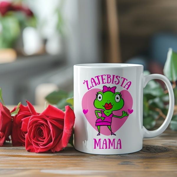 KUBEK ŻAJEBISTA MAMA ŻABKA PREZENT NA DZIEŃ MAMY