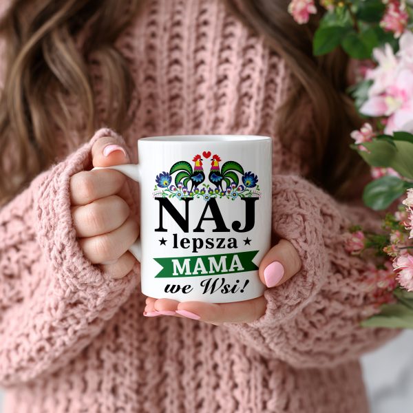 KUBEK NAJLEPSZA MAMA WE WSI IDEALNY PREZENT NA DZIEŃ MAMY