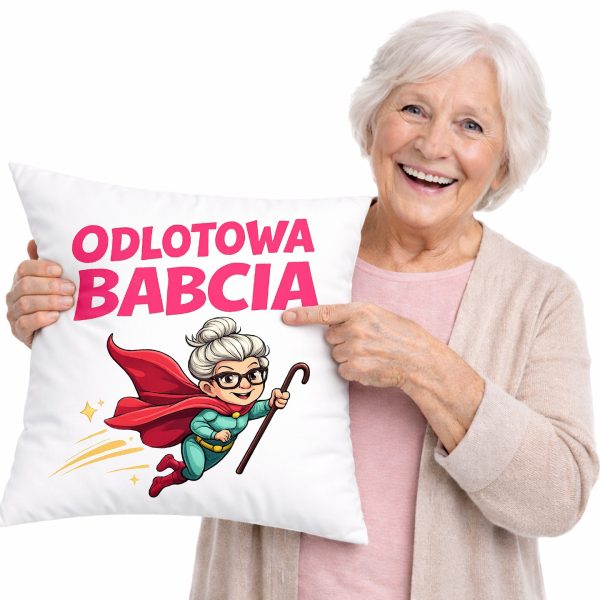 PODUSZKA DLA BABCI ODLOTOWA BABCIA DZIEŃ BABCI PREZENT