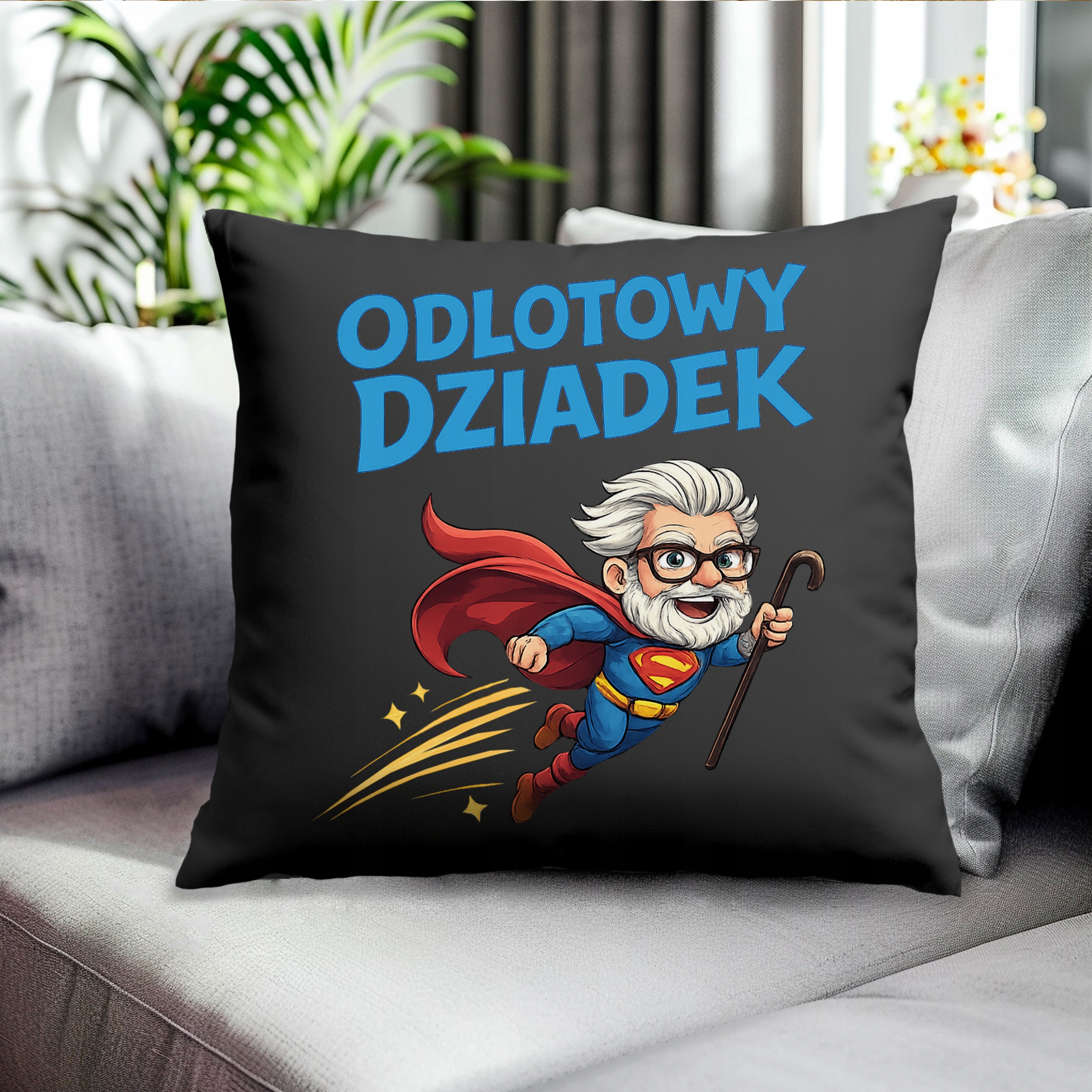 PODUSZKA DLA DZIADKA ODLOTOWY DZIADEK PREZENT NA DZIEŃ DZIADKA - obrazek 3