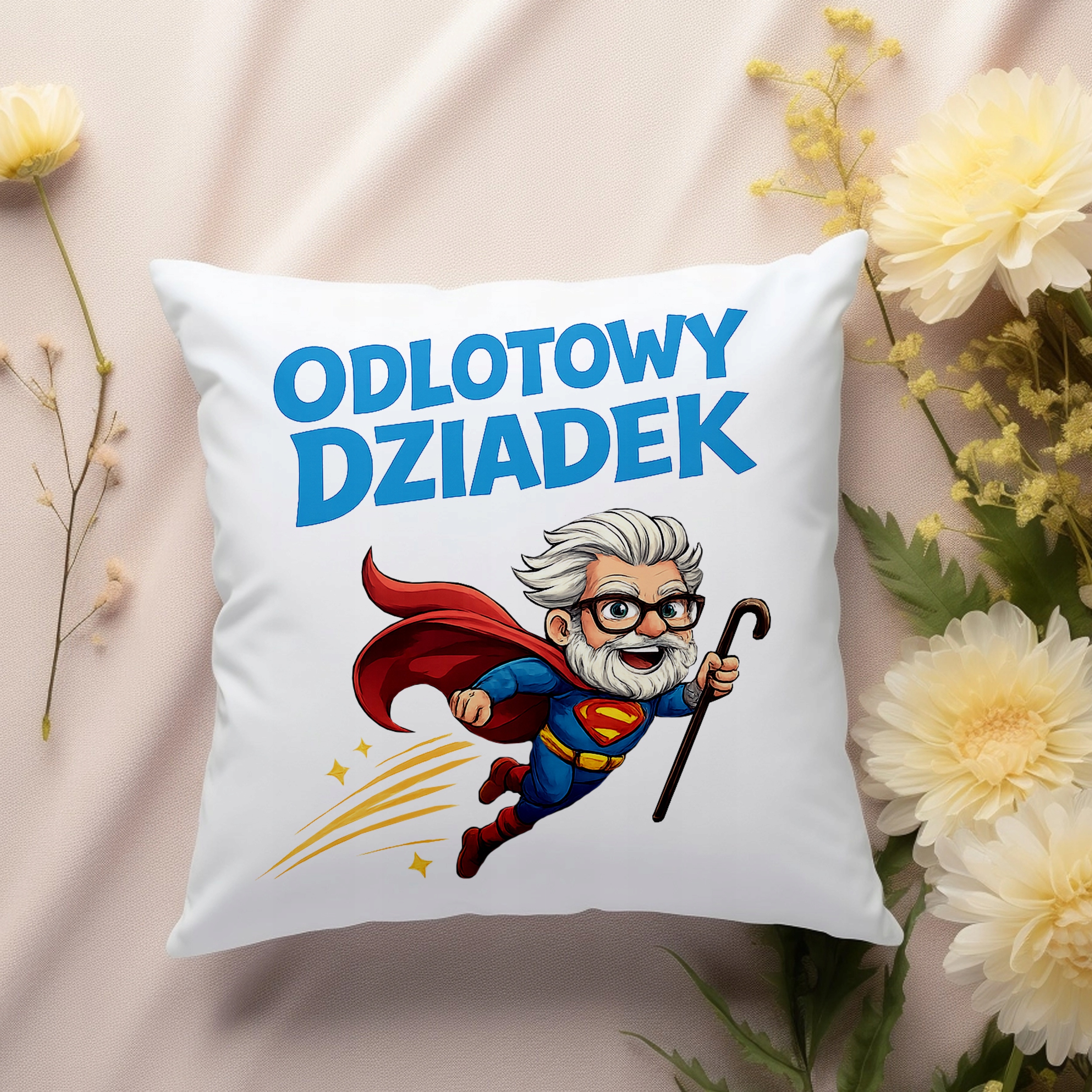 PODUSZKA DLA DZIADKA ODLOTOWY DZIADEK PREZENT NA DZIEŃ DZIADKA - obrazek 2