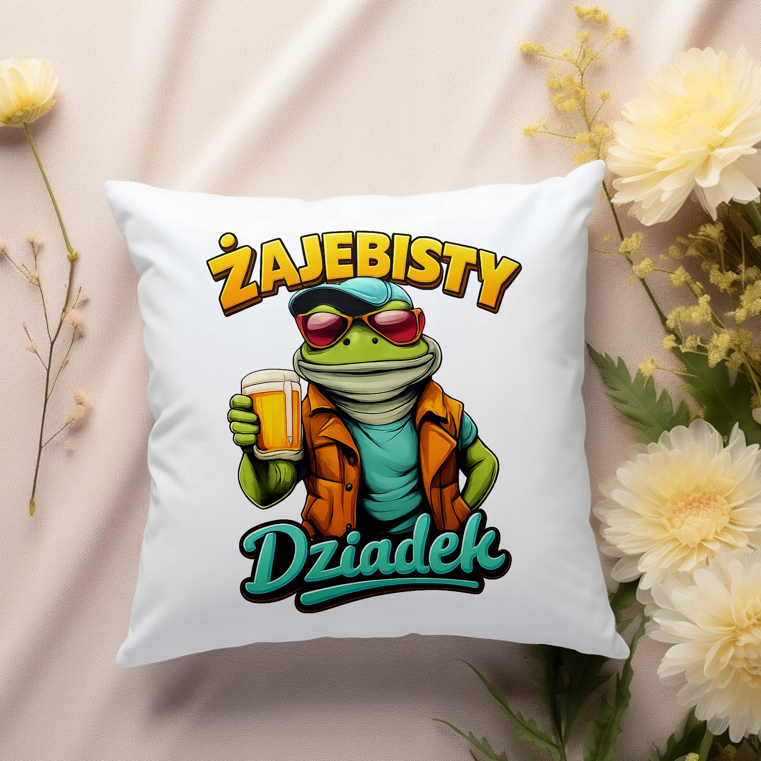 PODUSZKA DLA DZIADKA ŻAJEBISTY DZIADEK PREZENT NA DZIEŃ DZIADKA - obrazek 2