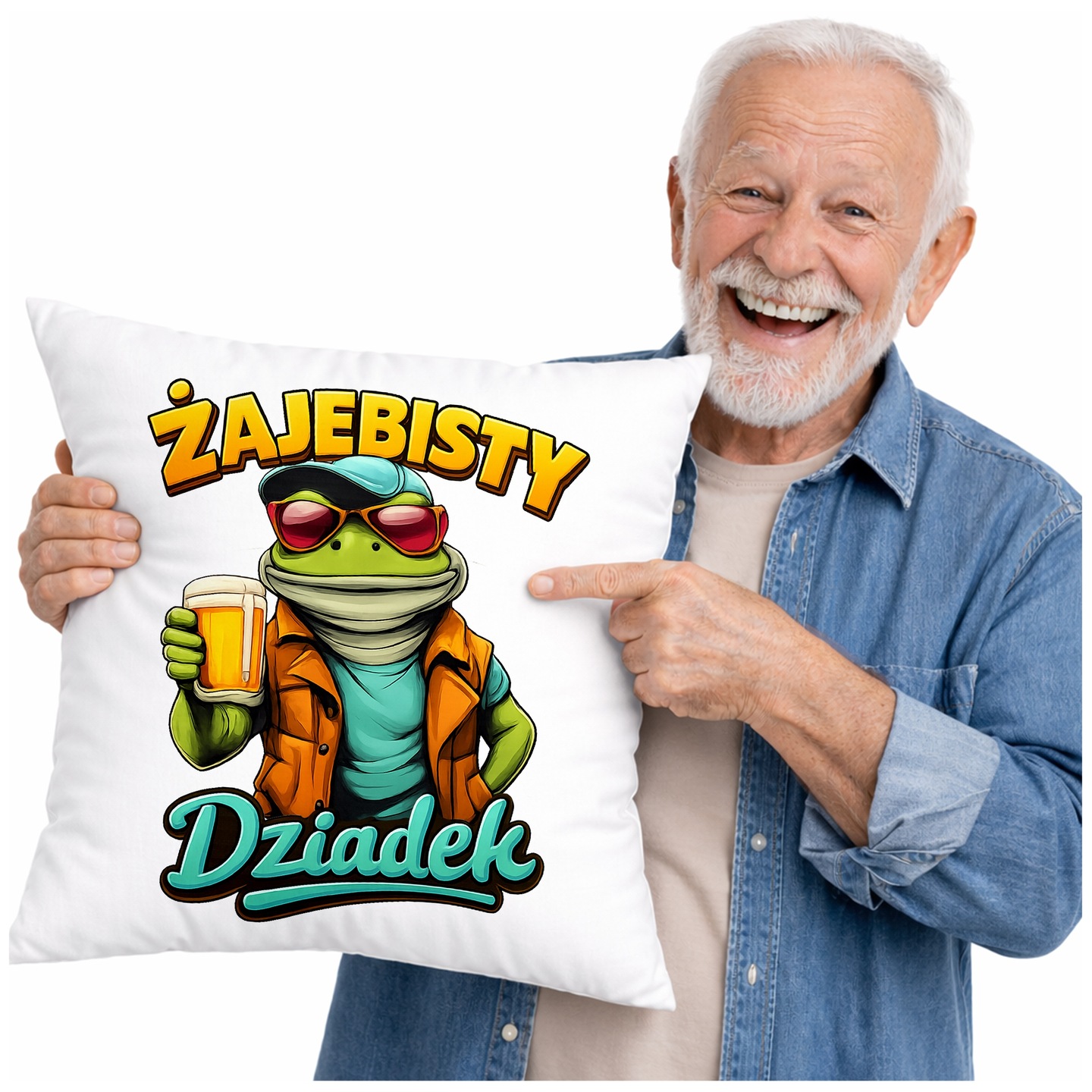 PODUSZKA DLA DZIADKA ŻAJEBISTY DZIADEK PREZENT NA DZIEŃ DZIADKA