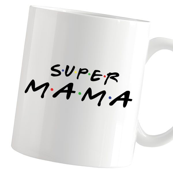 KUBEK Z NADRUKIEM DLA MAMY SUPER MAMA PREZENT NA DZIEŃ MAMY