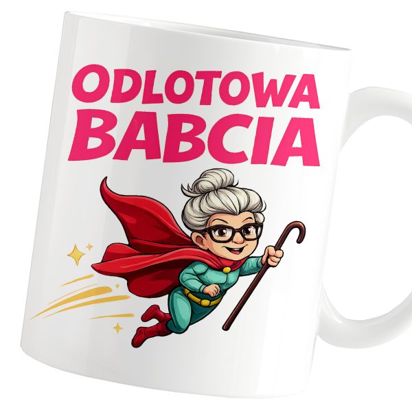 KUBEK DLA BABCI ODLOTOWA BABCIA DZIEŃ BABCI PREZENT OD WNUKA