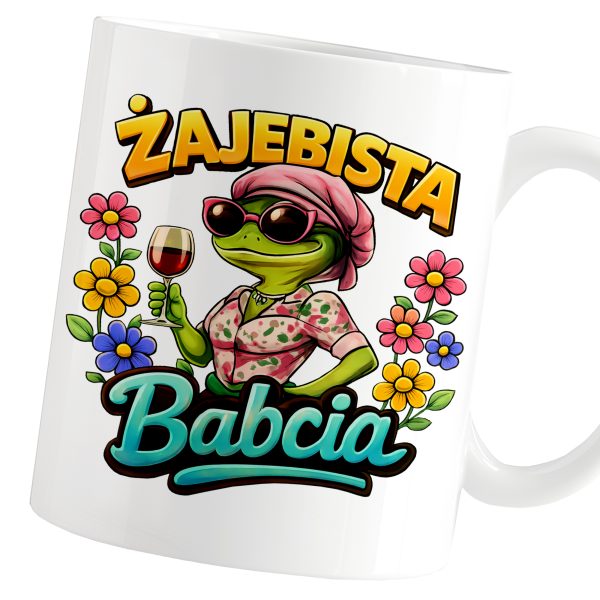 KUBEK DLA BABCI ŻAJEBISTA BABCIA PREZENT NA DZIEŃ BABCI I DZIADKA