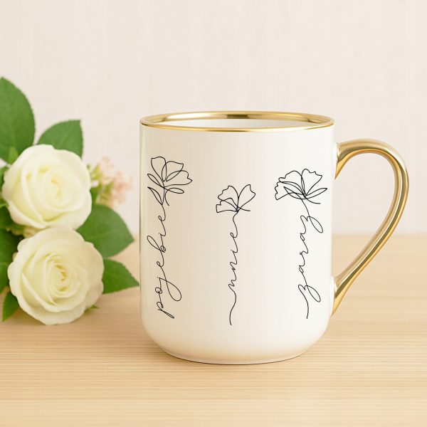 KUBEK DLA KOBIETY POJEBIE MNIE ZARAZ KWIATY PREZENT WIOSENNY