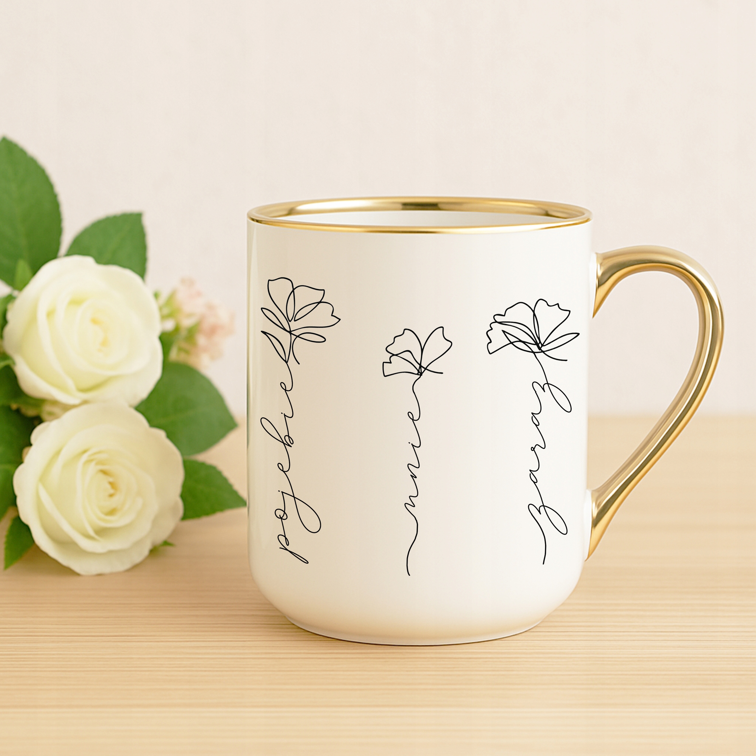 KUBEK DLA KOBIETY POJEBIE MNIE ZARAZ KWIATY PREZENT WIOSENNY - obrazek 3