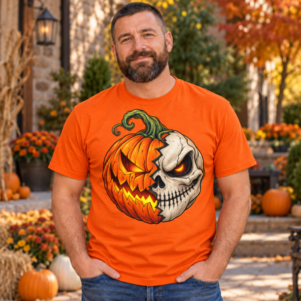 Wizualizacja koszulki Halloween 7 — produkt w użyciu
