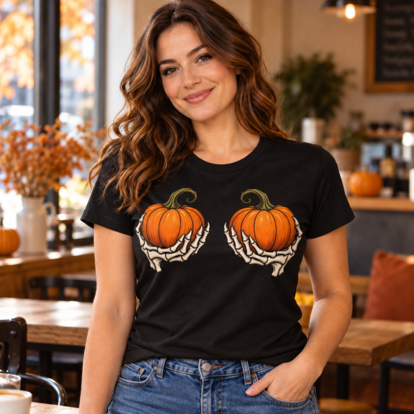 Wizualizacja koszulki Halloween 9 — produkt w użyciu