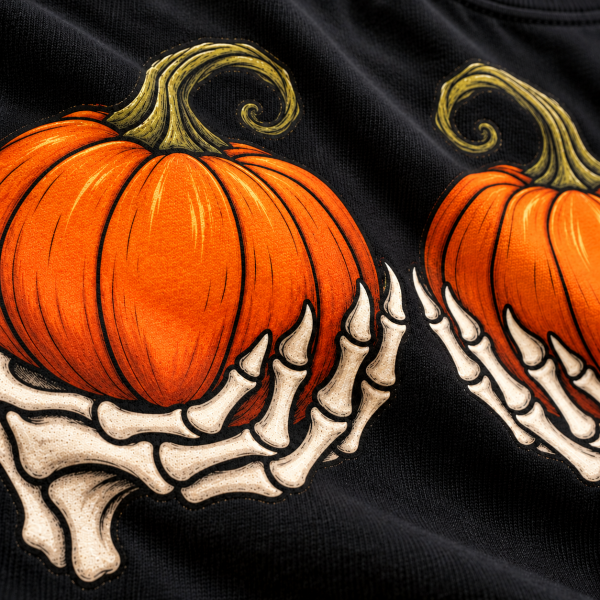 Wizualizacja koszulki Halloween 9 — zbliżenie nadruku