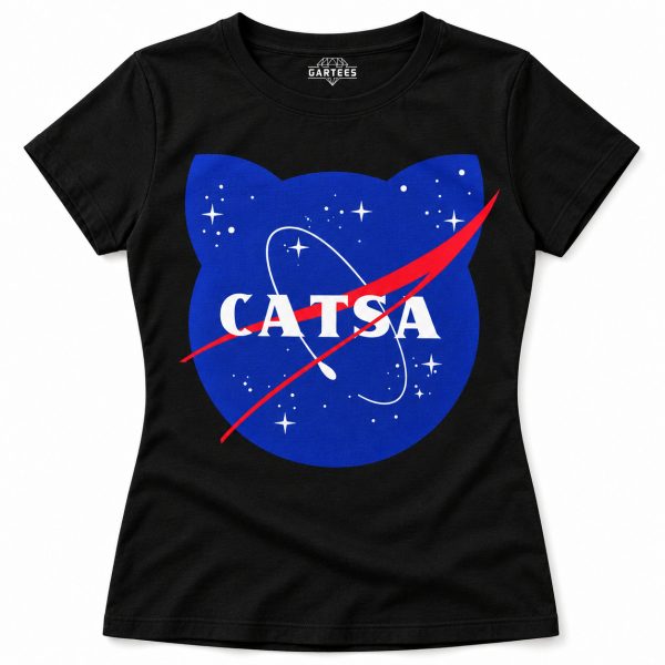 Koszulka damska CATSA kot w kosmosie