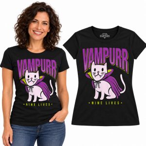 Koszulka damska Vampurr kot wampir Nine Lives