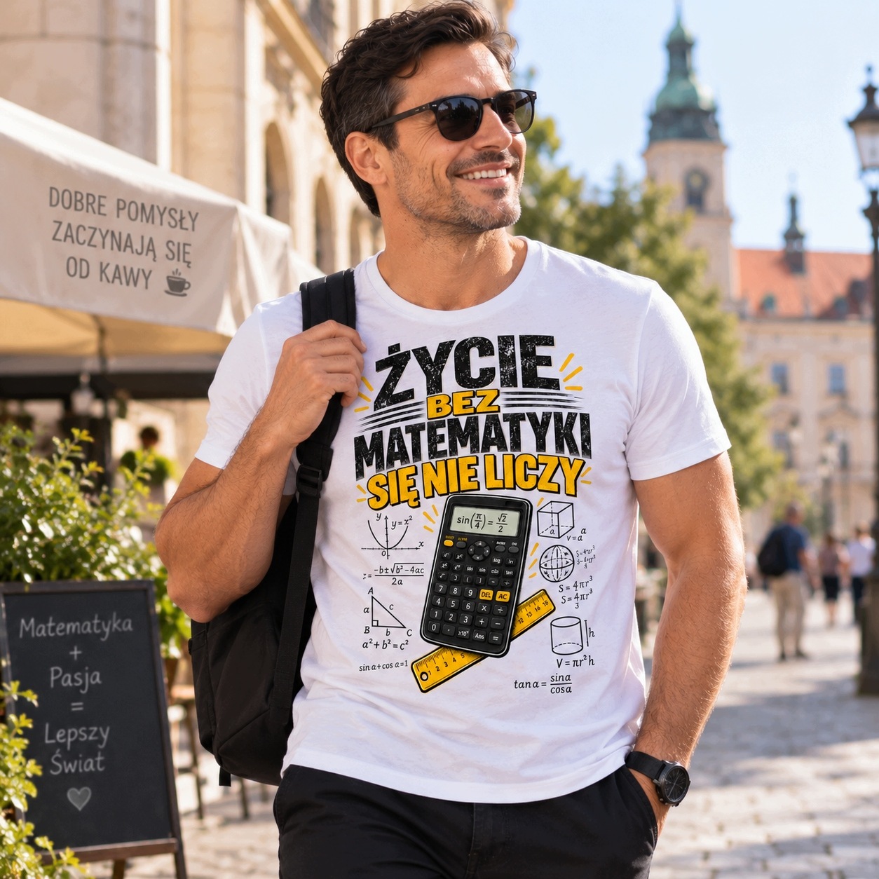 Koszulka męska Życie bez matematyki się nie liczy - obrazek 3