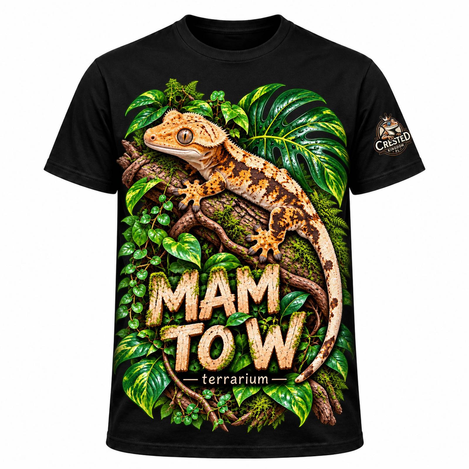 Koszulka damska - Mam to w terrarium - CRESTED KINGDOM PL - obrazek 2