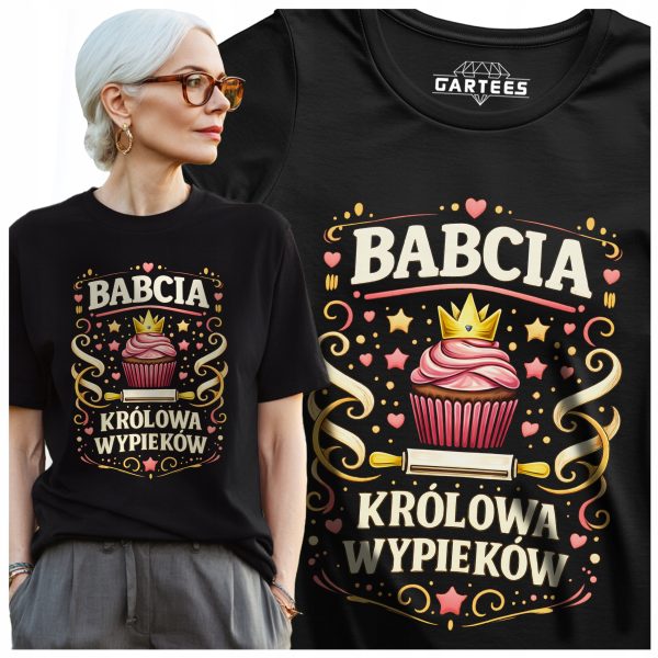 Koszulka damska Babcia królowa wypieków